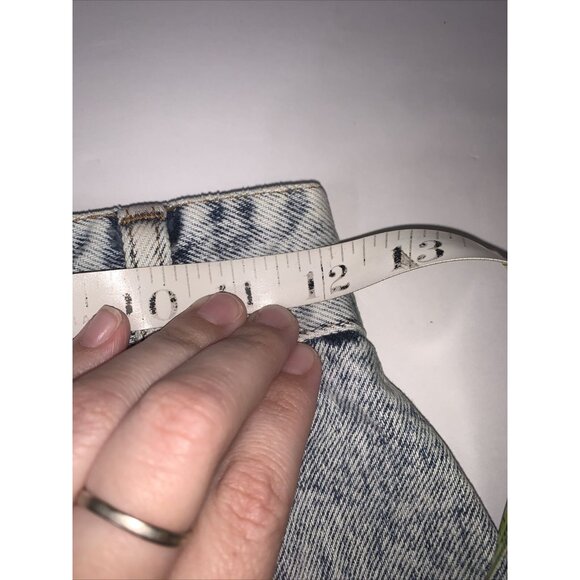 Vtg Bongo Acid Wash Denim Skirt Juniors Sz 5 Pencil - Picture 7 of 8